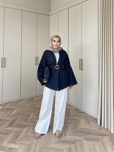 Meriç Kot Ceket -Mavi