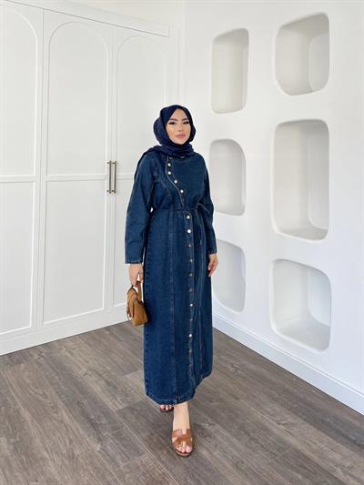 Narla Kot Elbise - Koyu