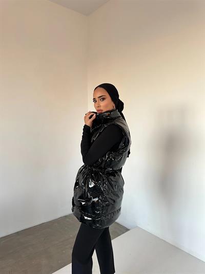 Rugan Şişme Yelek Siyah