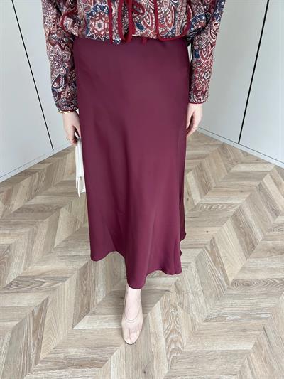 Saten Etek - Bordo
