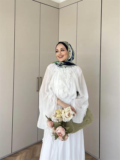 Sedalla Tasarım Elbise - Beyaz