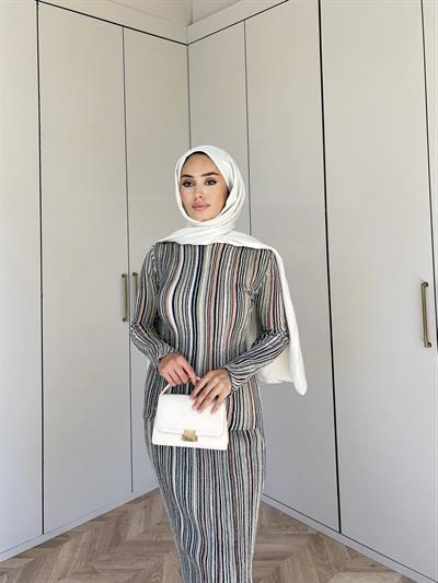 Simli Reyya Takım - Oranj