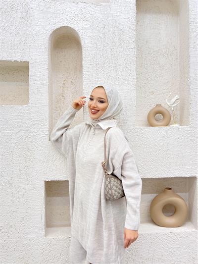 Sina Fermuarlı Takım Taş