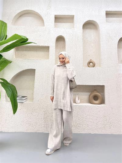 Sina Fermuarlı Takım Taş