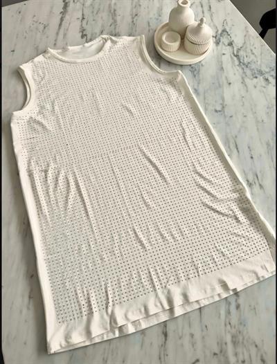 Taş Detaylı İçlik Beyaz