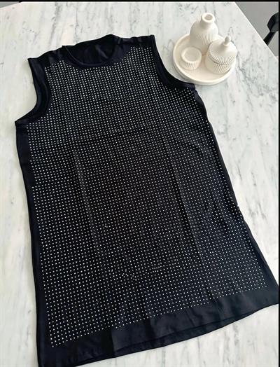 Taş Detaylı İçlik Siyah