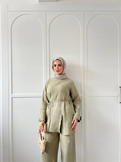 Vadi Düğmeli Takım - Çağla