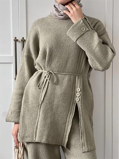 Vadi Düğmeli Takım - Çağla