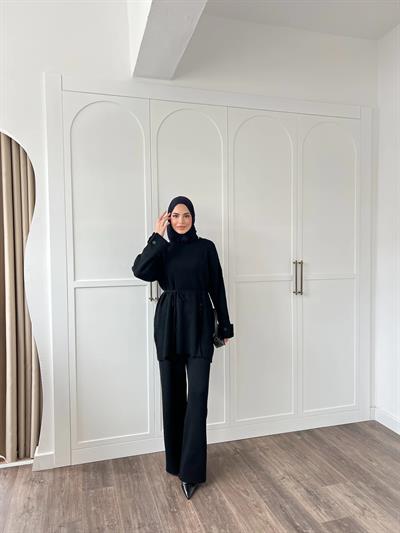 Vadi Düğmeli Takım - Siyah