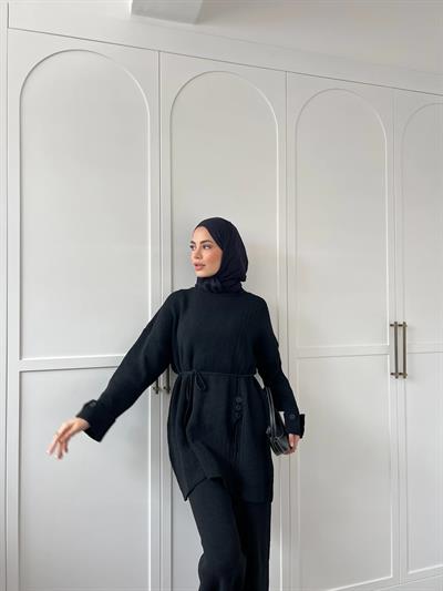 Vadi Düğmeli Takım - Siyah