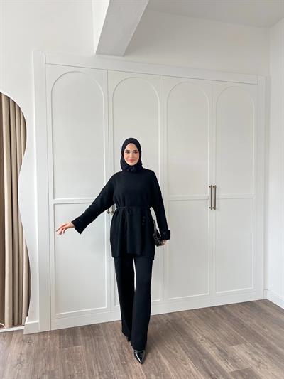 Vadi Düğmeli Takım - Siyah