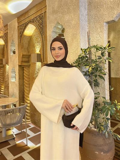 Yumoş Elbise - Ekru