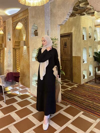 Yumoş Elbise - Siyah