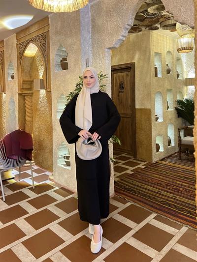 Yumoş Elbise - Siyah