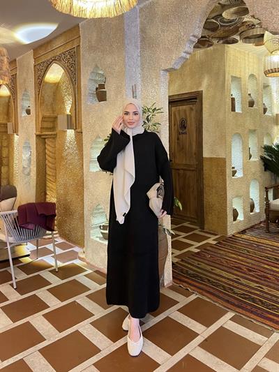 Yumoş Elbise - Siyah