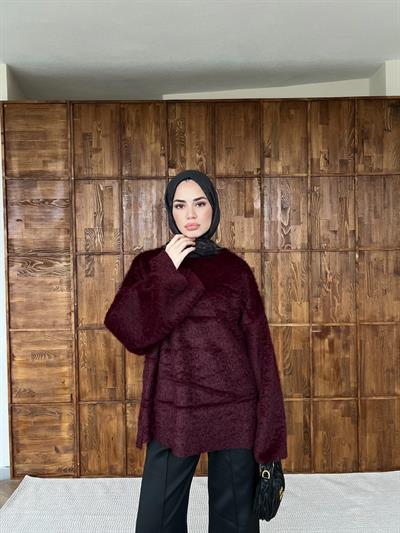 Yumoş Kazak - Bordo(ÖN SİPARİŞ)