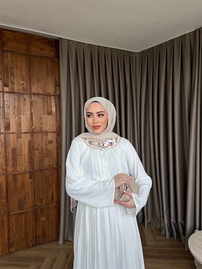 Alaçatı Etekli Takım - Beyaz