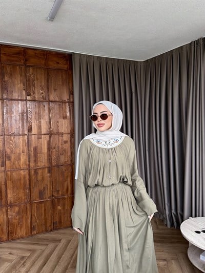 Alaçatı Etekli Takım- Haki