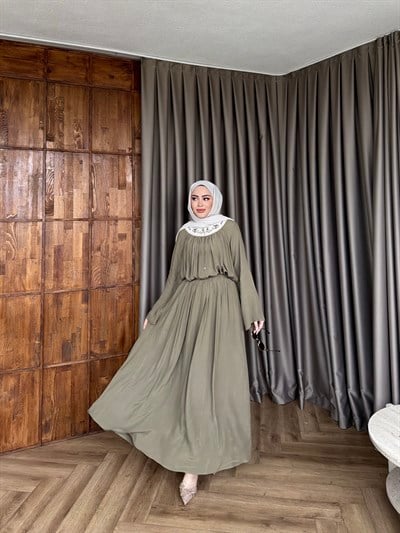 Alaçatı Etekli Takım- Haki