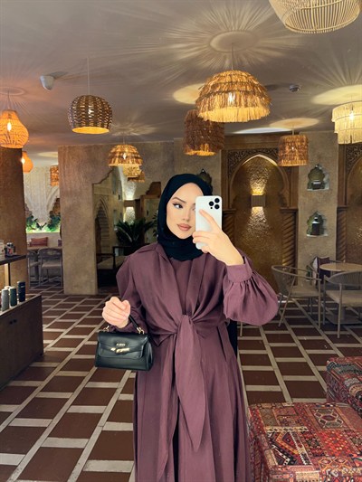 Alin Tensel Elbise - Mürdüm 