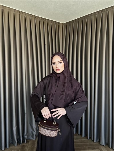 Arabic Belden Bağlamalı Elbise - Acı Kahve