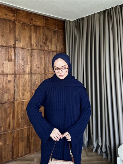 Atkılı Triko Elbise - Laci