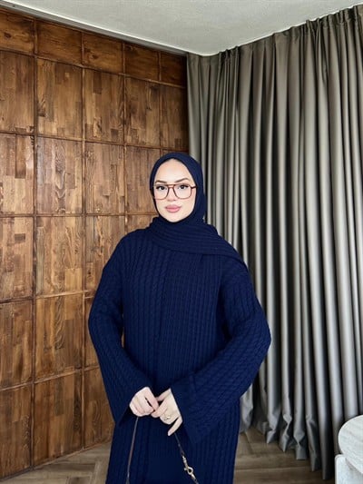 Atkılı Triko Elbise - Laci