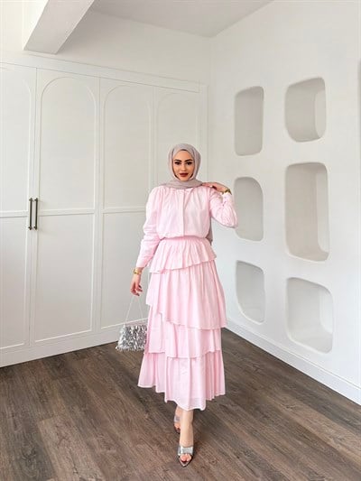 Bennet Etekli Takım - Pembe