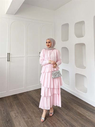 Bennet Etekli Takım - Pembe