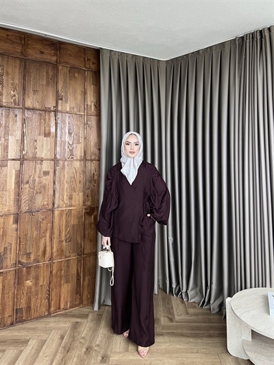 Besten Kimona Takım - Bordo