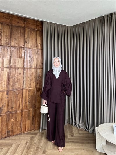 Besten Kimona Takım - Bordo