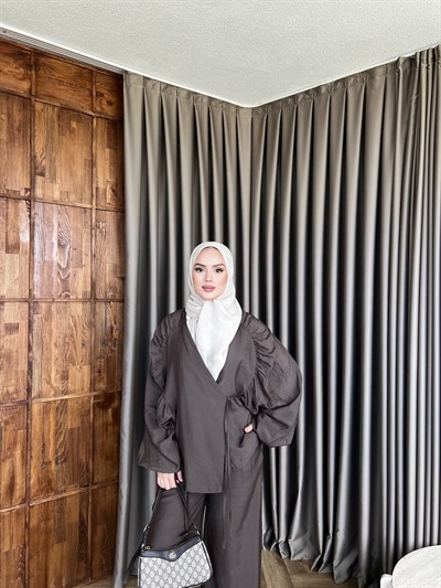 Besten Kimona Takım - Kahve 