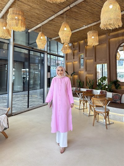 Biblo Uzun Tunik - Pembe 