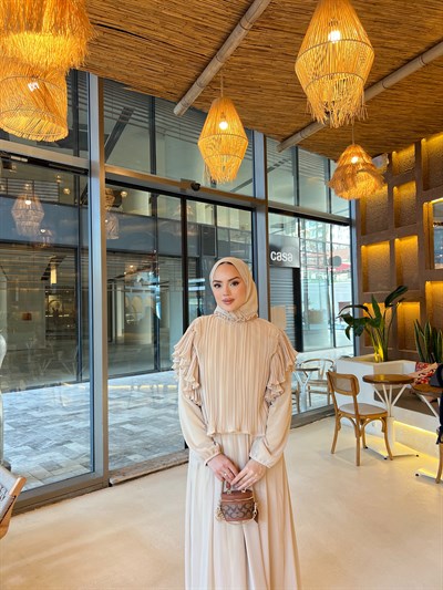 Çiğdem Etek Takım - Bej