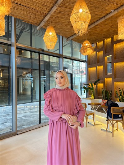 Çiğdem Etek Takım - Gül Kurusu