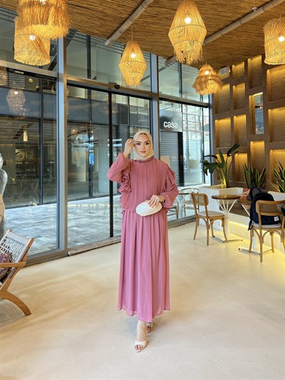 Çiğdem Etek Takım - Gül Kurusu