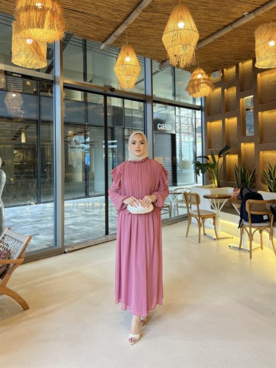 Çiğdem Etek Takım - Gül Kurusu