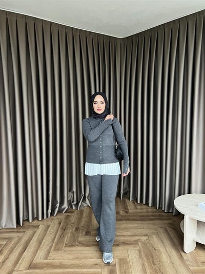 Çıt Çıt Maysa Triko Takım - Antrasit