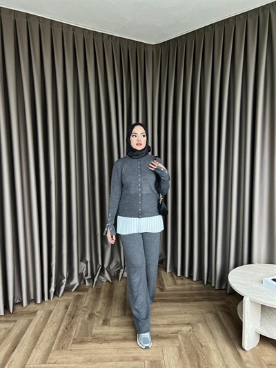 Çıt Çıt Maysa Triko Takım - Antrasit