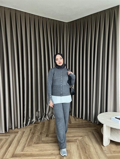 Çıt Çıt Maysa Triko Takım - Antrasit