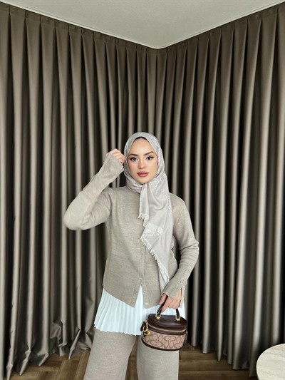 Çıt Çıt Maysa Triko Takım - Vizon