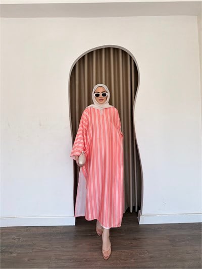 Çizgili Yırtmaçlı Tunik - YAVRUAĞZI