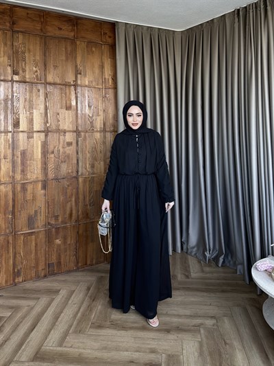 Danla Düğmeli Takım - Siyah