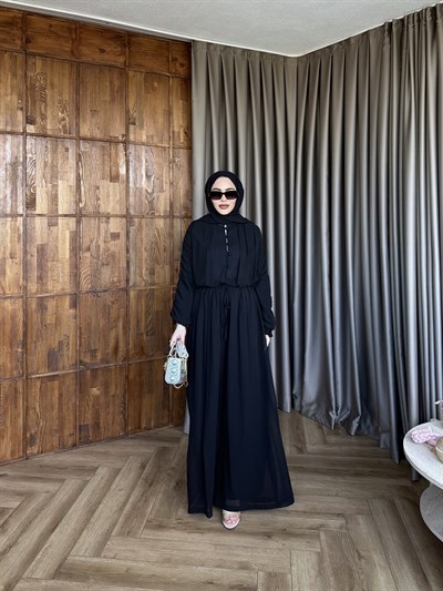 Danla Düğmeli Takım - Siyah