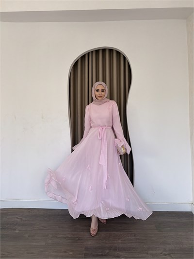 Defne Patpatya Elbise - Pembe