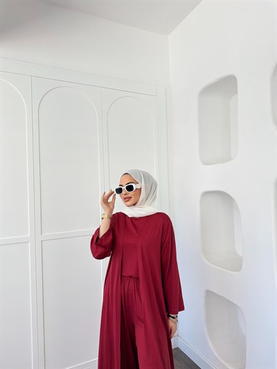 Derin 3lu Oysh Takım - Kırmızı