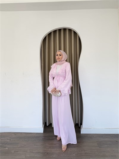 Deva Şifon Takım - Pembe