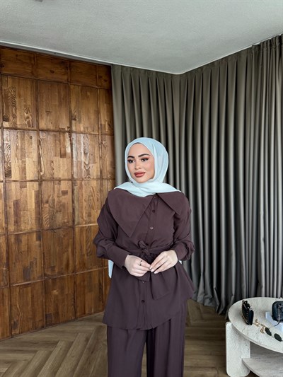 Dilek Asimetrik Takım - Kahve