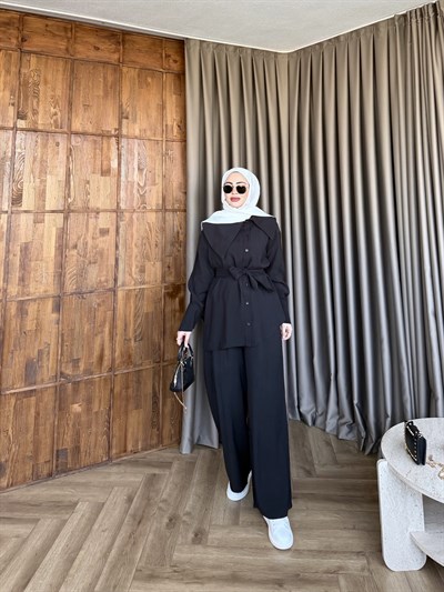 Dilek Asimetrik Takım - Siyah