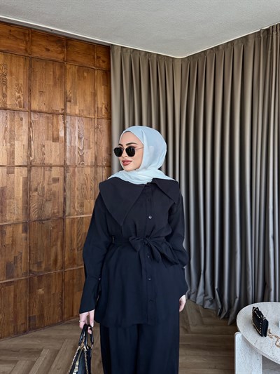 Dilek Asimetrik Takım - Siyah